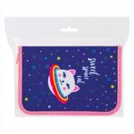 Пенал BRAUBERG, 1 отделение, ткань, 20х14 см, "Space Cat", 229278
