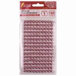 Стразы самоклеящиеся КРУГЛЫЕ, 8 мм, 150 штук, розовые, на подложке, ОСТРОВ СОКРОВИЩ, 662239