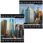 Тетрадь А5, 96 л., BRAUBERG, клетка, обложка картон, ГОРОДА, 401293