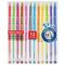 Ручки гелевые BRAUBERG DIAMOND, НАБОР 12 ЦВЕТОВ, узел 0,5 мм, линия письма 0,25 мм, 143377