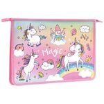 Папка для тетрадей 2 отделения А4 ArtSpace "Magic", пластик, на молнии