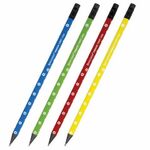 Карандаш чернографитный BRAUBERG "PREMIUM TURKEY", 1 шт., "Daisy", НВ, ассорти, дисплей, 181567