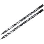 Карандаш ч/г Berlingo "Monochrome" HB, черное дерево, круглый, заточен., с ластиком, ассорти