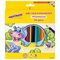 Карандаши цветные СУПЕРМЯГКИЕ ЮНЛАНДИЯ "ТРОПИКИ", 24 цвета, трехгранные, с РАСКРАСКОЙ, 181649