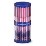 Ручка шариковая BRAUBERG SOFT TOUCH GRIP "STARS", СИНЯЯ, мягкое покрытие, узел 0,7 мм, 143715