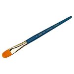 Кисть художественная синтетика Гамма "Галерея", плоскоовальная №18, короткая ручка