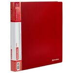 Папка на 4 кольцах, ширина 25 мм, BRAUBERG EXTRA, до 170 листов, КРАСНАЯ, 0,7 мм, 270545