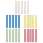 Мел цветной ЮНЛАНДИЯ, набор 25 штук, для рисования на асфальте, квадратный, пластиковое ведро, 227445