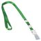 Лента для бейджей, 45 см, съемный пластиковый клип-замок с петелькой, ЗЕЛЕНАЯ, BRAUBERG, 235731