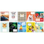 Тетрадь 12л., крупная клетка ArtSpace "Микс. Ассорти", эконом