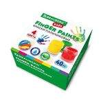 Краски пальчиковые для малышей от 1 года, 4 цвета по 40 мл, BRAUBERG KIDS, 192278