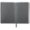 Ежедневник недатированный А5 138х213 мм BRAUBERG "Metallic", под кожу, 136 л., гибкий, графитовый, 113375