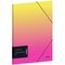 Папка для тетрадей на резинке Berlingo "Radiance" А5+, 600мкм, желтый/розовый градиент, с рисунком