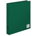 Папка на 2 кольцах OfficeSpace А4, 40мм, 500мкм, пластик, зеленая