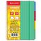 Тетрадь-блокнот 150 л., A5, 170x215 мм, BRAUBERG, линия, гребень, обложка пластиковая, на резинке, 4 разделителя, "Juicy", 401795