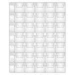 Листы-вкладыши для альбома "OPTIMA" на 35 монет d до 32 мм, КОМПЛЕКТ 10 шт., 200х250 мм, ПВХ, STAFF, 238085