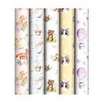 Упаковочная бумага глянц. 70*100см, ArtSpace "Невероятные создания", 90г/м2, ассорти 5 дизайнов