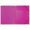 Папка на резинках BRAUBERG "Neon", неоновая, розовая, до 300 листов, 0,5 мм, 227462