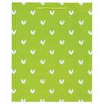 Пакет подарочный 26x12,7x32,4 см, ЗОЛОТАЯ СКАЗКА "Зеленый в галочку", ламинированный, 606603