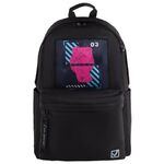 Рюкзак BRAUBERG FASHION CITY универсальный, карман-антивор, "The original", черный, 44х31х16 см, 271674