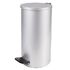 Ведро для мусора с педалью, УСИЛЕННОЕ, ТИТАН, 30 литров, серое, оцинкованная сталь