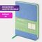 Ежедневник недатированный МАЛЫЙ 100х150 мм А6 BRAUBERG "Metropolis Mix", под кожу, 136 л., голубой, 113307