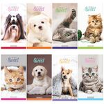 Блокнот А6 24л. на скрепке ArtSpace "Домашние любимцы. Микс"