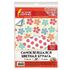 Цветная бумага, А4, офсетная САМОКЛЕЯЩАЯСЯ, 5 листов 5 цветов, "ЦВЕТЫ", 80 г/м2, ОСТРОВ СОКРОВИЩ, 210х297 мм, 129304