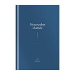 Ежедневник недатированный А5, 136л., 7БЦ OfficeSpace "Моноколор. Dark azure", матовая ламинация, тиснение серебряной фольгой
