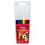 Фломастеры ArtSpace "Футбол", 06цв., ПВХ, европодвес