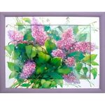 Картина стразами (алмазная мозаика) 30х40 см, ОСТРОВ СОКРОВИЩ "Сирень", без подрамника, 662571