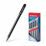 Ручка гелевая ERICH KRAUSE "G-Soft", ЧЕРНАЯ, корпус soft-touch, игольчатый узел 0,38 мм, линия письма 0,25 мм, 39207