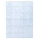 Бумага масштабно-координатная (миллиметровая), планшет, БОЛЬШОЙ ФОРМАТ А3, голубая, 20 листов, ПЛОТНАЯ 80 г/м2, STAFF, 113491