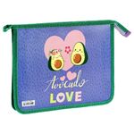 Папка для тетрадей 1 отделение, А5, ArtSpace "Avocado", 240*190*40мм, пластик, на молнии