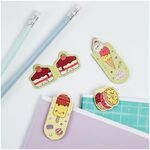 Закладки магнитные для книг, 4шт., 70*132мм, MESHU "Lovely candy"