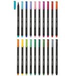 Набор капиллярных ручек (линеров) MAPED (Франция) 20 шт., АССОРТИ, "GraphPeps", линия письма 0,4 мм, 749151