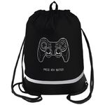 Мешок для обуви 1 отделение Berlingo "Gamepad", 510*400мм, расшир. дно, светоотражающая лента, карман на молнии