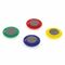 Магниты БОЛЬШОГО ДИАМЕТРА, 50 мм, КОМПЛЕКТ 4 штуки, цвет АССОРТИ, в блистере, BRAUBERG, 231736