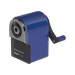 Точилка механическая BRAUBERG "ORIGINAL", для чернографитных и цветных карандашей, крепление к столу, корпус синий, 228480