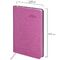 Ежедневник датированный 2024 А5 138x213 мм BRAUBERG "Stylish", под кожу, гибкий, розовый, 114891