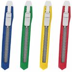 Нож канцелярский 9 мм STAFF "Basic Economy", фиксатор, клип, корпус ассорти, 237080