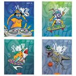 Тетрадь 40л., А5, клетка ArtSpace "Рисунки. Graffiti", эконом