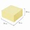 Блок самоклеящийся (стикеры) BRAUBERG 76х76 мм, 400 листов, желтый, 111353