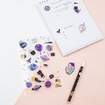 Наклейки ПВХ MESHU "Space cats", 10*21см, 35 наклеек, инд. уп., европодвес