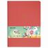 Тетрадь 60 л. в клетку обложка кожзам под лён, сшивка, B5 (179х250мм), КОРАЛЛОВЫЙ, BRAUBERG PASTEL, 403873