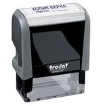 Штамп стандартный "КОПИЯ ВЕРНА, подпись", оттиск 38х14 мм, синий, TRODAT 4911P4-3.42, 54194