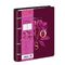 Тетрадь на кольцах А5 (180х220 мм), 80 листов, под кожу, клетка, тиснение фольгой, BRAUBERG VISTA, Rose, 112125