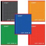 Тетрадь А5, 48 л., STAFF, клетка, офсет №2 ЭКОНОМ, обложка картон, "АБСОЛЮТ", 402784