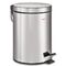 Ведро-контейнер для мусора (урна) с педалью LAIMA "Classic", 20 л, зеркальное, нержавеющая сталь, со съемным внутренним ведром, 232262
