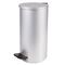 Урна для мусора с педалью, УСИЛЕННОЕ, ТИТАН, 40 литров, серая, оцинкованная сталь